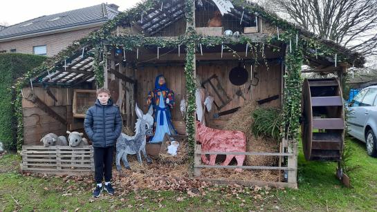 Kerststalselfie 2022 Giel Limbourg