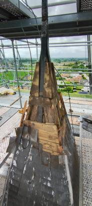restauratie torenspits Opstal