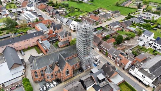 restauratie torenspits Opstal