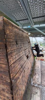 restauratie torenspits Opstal