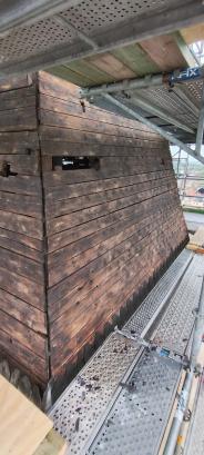 restauratie torenspits Opstal